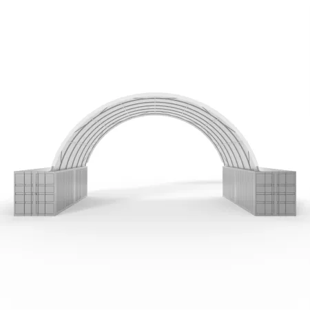 Container Überdachung 9,15x12 m PVC 900 g/m²