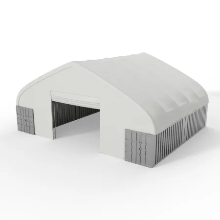 Container Überdachung 15,25x24 m mit Wänden PVC 900 g/m²