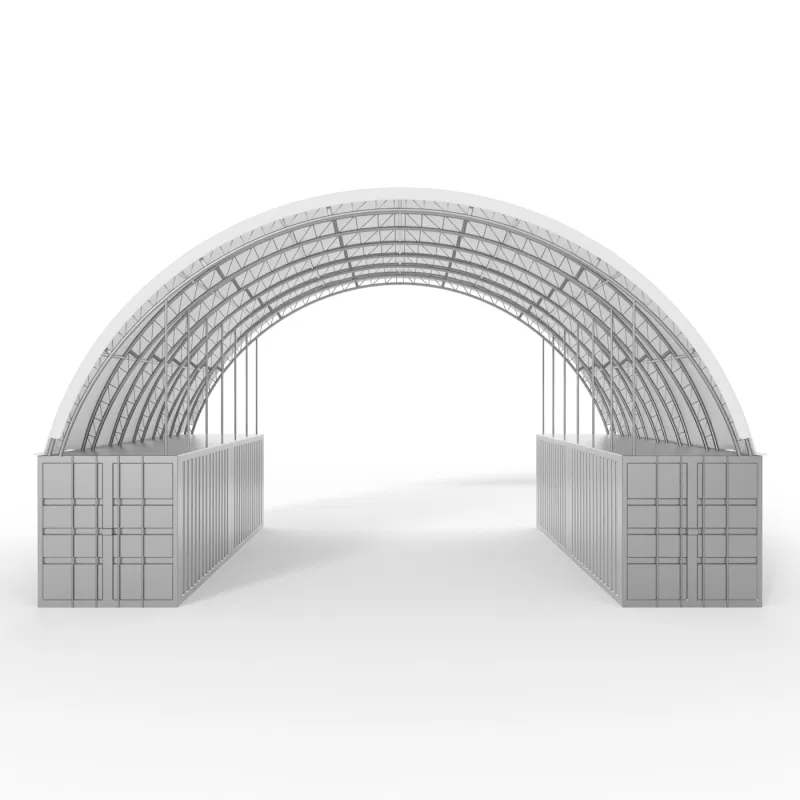 Container Überdachung 21,35x12 m PVC 900 g/m²