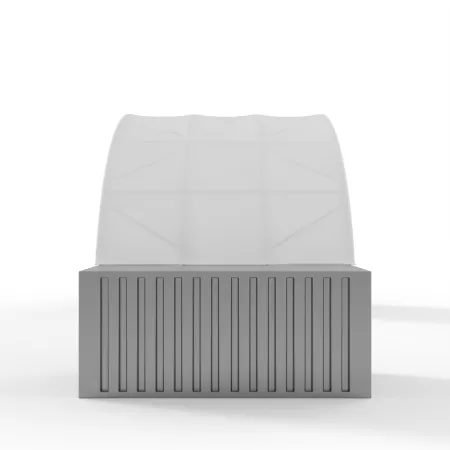 Container Überdachung 10x6 m PVC 900 g/m²