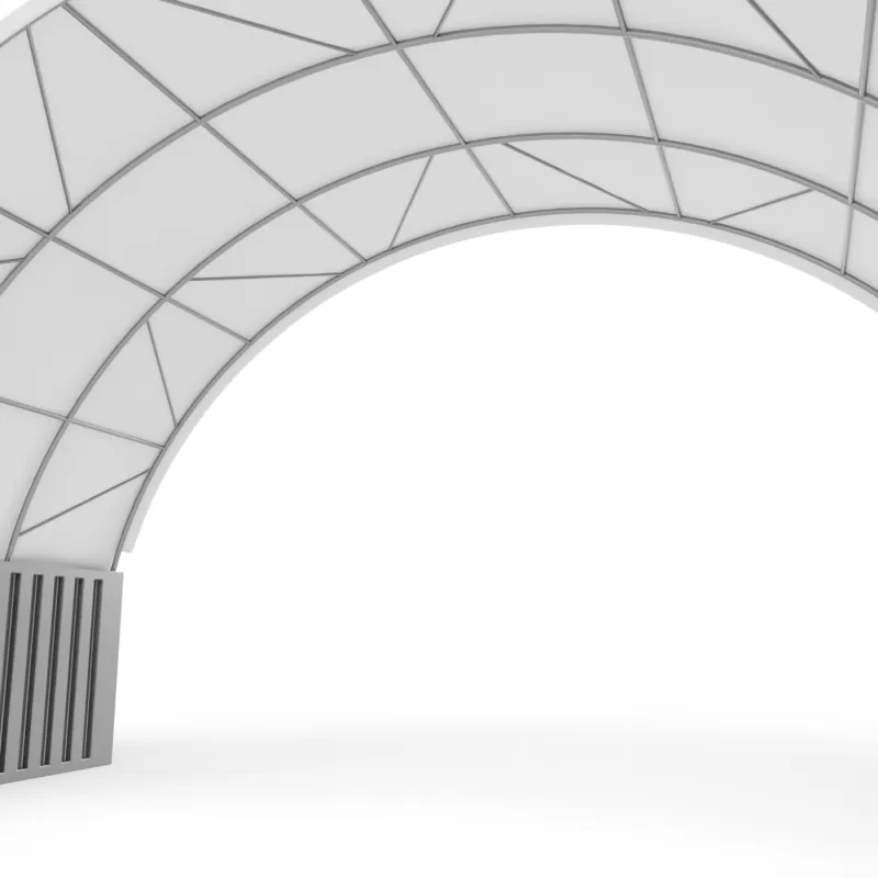 Container Überdachung 10x6 m PVC 900 g/m²