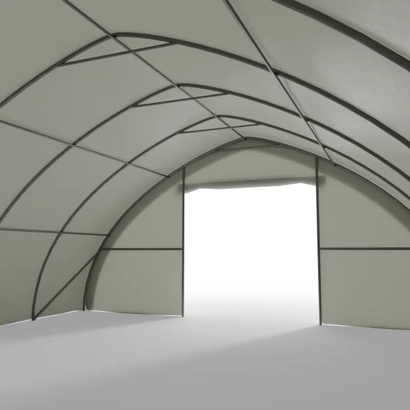 Bogenhalle 9,76x10 m PVC 750 g/m²