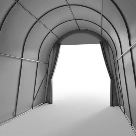 Rundbogen-Garage Zelt 4,3x9,2 m PVC 900 g/m²