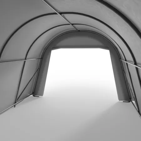 Rundbogen-Garage Zelt 3,66x6,1 m PVC 750 g/m²