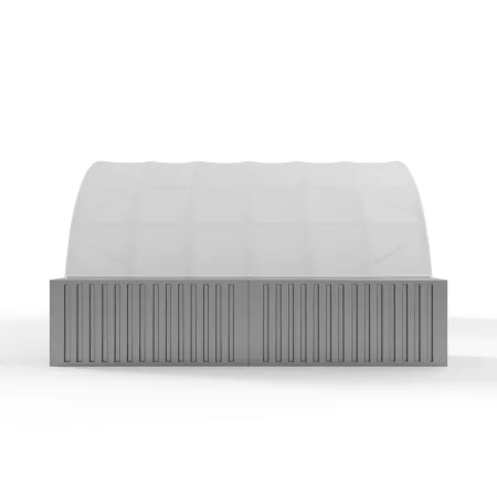 Container Überdachung 10x12 m PVC 750 g/m²