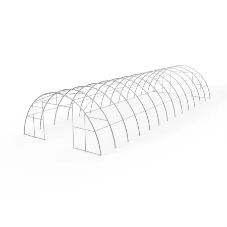 Gebogene Zelthalle 12,2x18m PVC 750g/m2